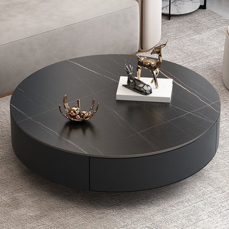 Pedestal and Frame Coffee Table Slate Bunching Tables with Drawers