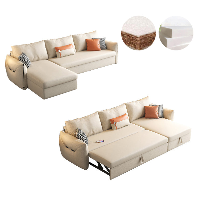 35.43" Square Arm Sleeper Modern Styled Sleeper Sofa Bed with Storage