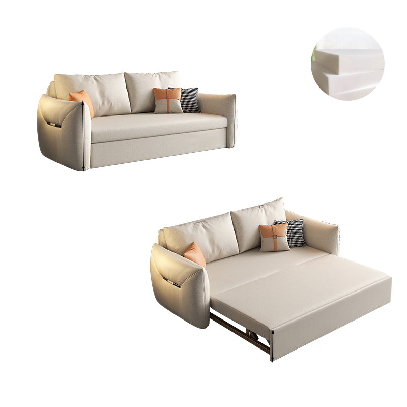 35.43" Square Arm Sleeper Modern Styled Sleeper Sofa Bed with Storage