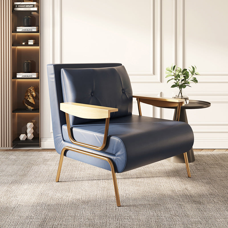 Glam Foldable Futon Sofa Bed Bonded Leather Convertible Sofas