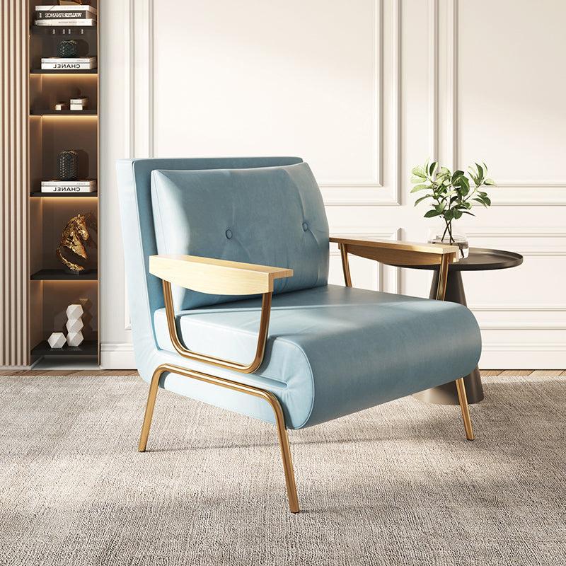 Glam Foldable Futon Sofa Bed Bonded Leather Convertible Sofas