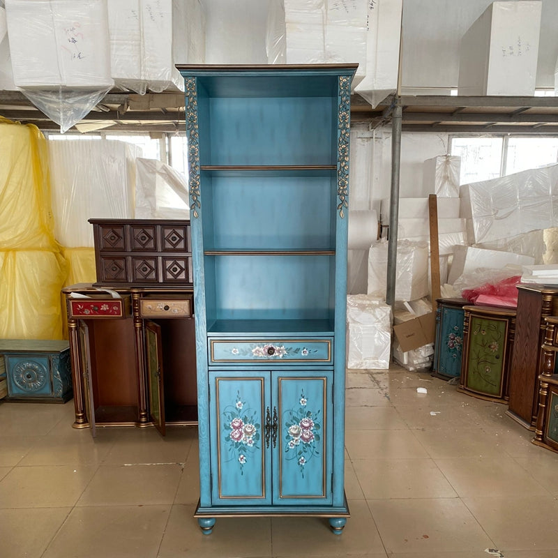 Rectangle Standard Storage Cabinet Solid Wood Cabinet with Drawer