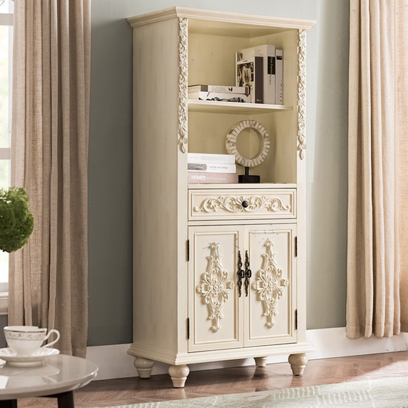 Rectangle Standard Storage Cabinet Solid Wood Cabinet with Drawer