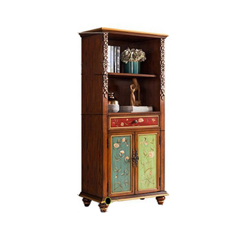Rectangle Standard Storage Cabinet Solid Wood Cabinet with Drawer