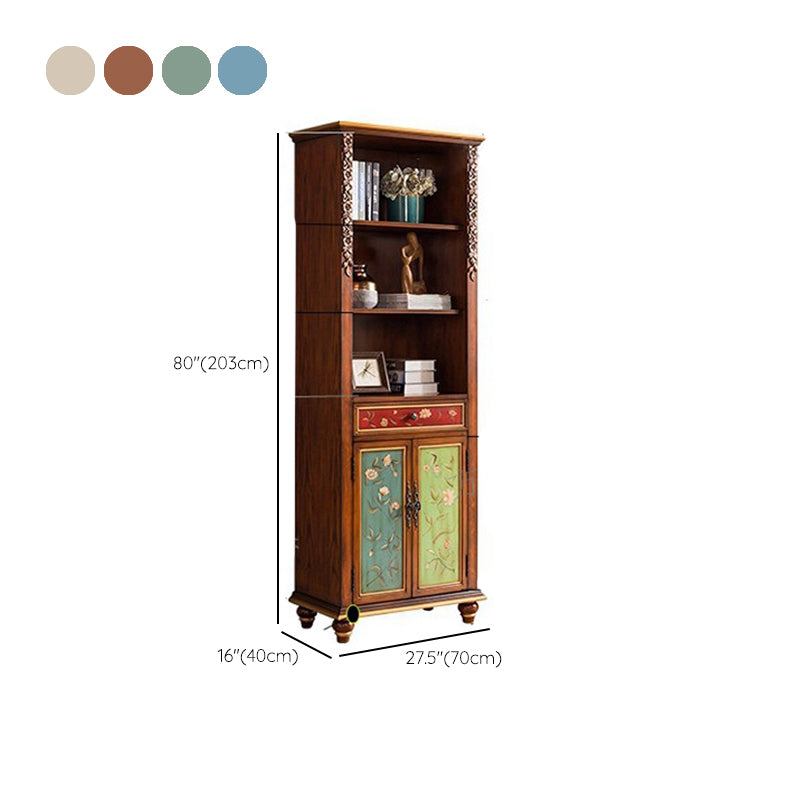 Rectangle Standard Storage Cabinet Solid Wood Cabinet with Drawer