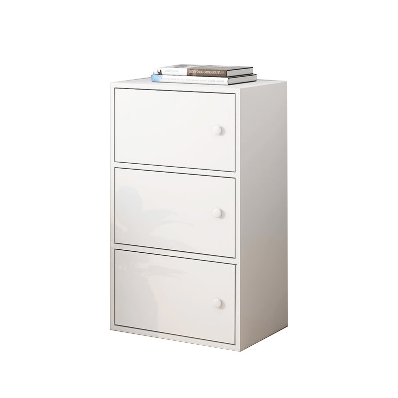Modern Rectangle Storage Cabinet Wood Knobs Cabinet with Doors