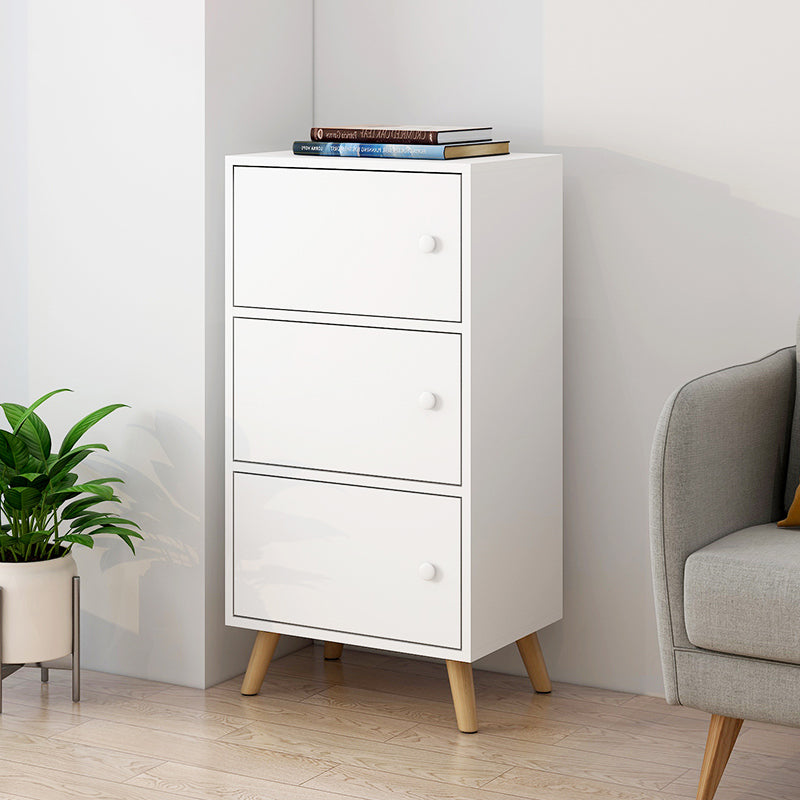 Modern Rectangle Storage Cabinet Wood Knobs Cabinet with Doors