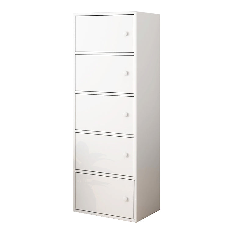 Modern Rectangle Storage Cabinet Wood Knobs Cabinet with Doors