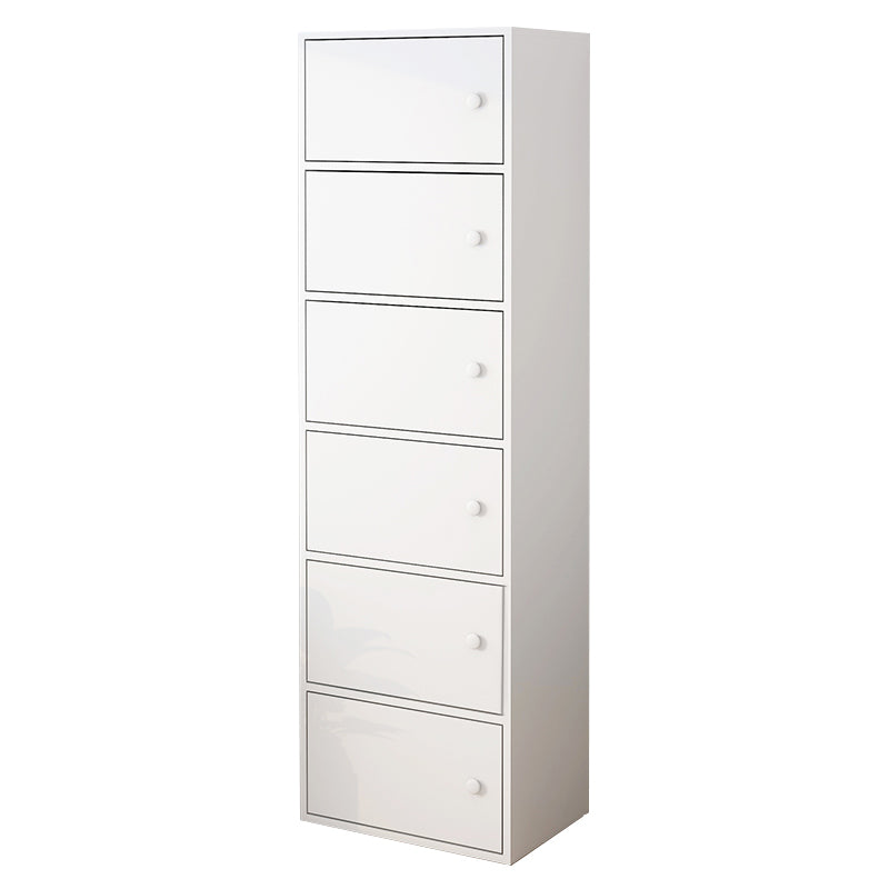 Modern Rectangle Storage Cabinet Wood Knobs Cabinet with Doors