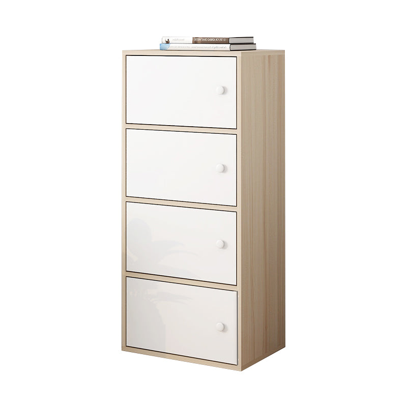 Modern Rectangle Storage Cabinet Wood Knobs Cabinet with Doors