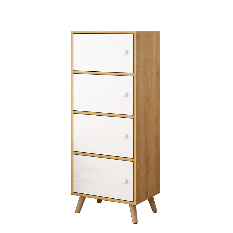 Modern Rectangle Storage Cabinet Wood Knobs Cabinet with Doors