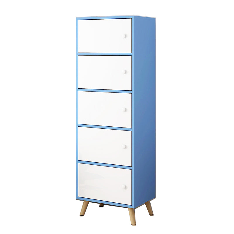 Modern Rectangle Storage Cabinet Wood Knobs Cabinet with Doors