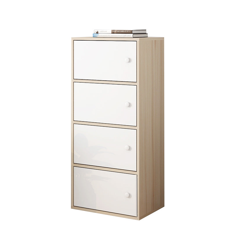 Modern Rectangle Storage Cabinet Wood Knobs Cabinet with Doors