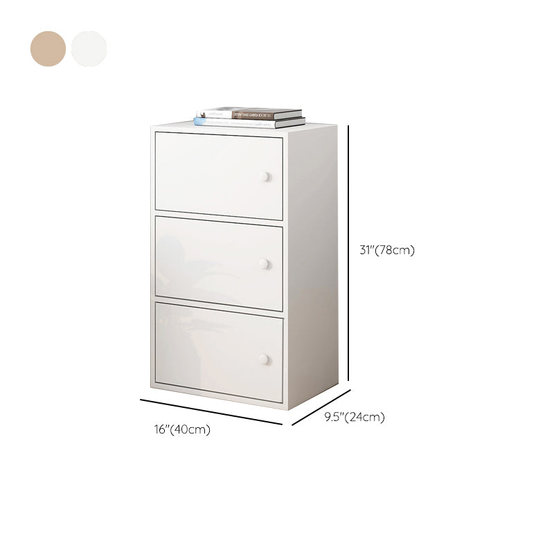 Modern Rectangle Storage Cabinet Wood Knobs Cabinet with Doors