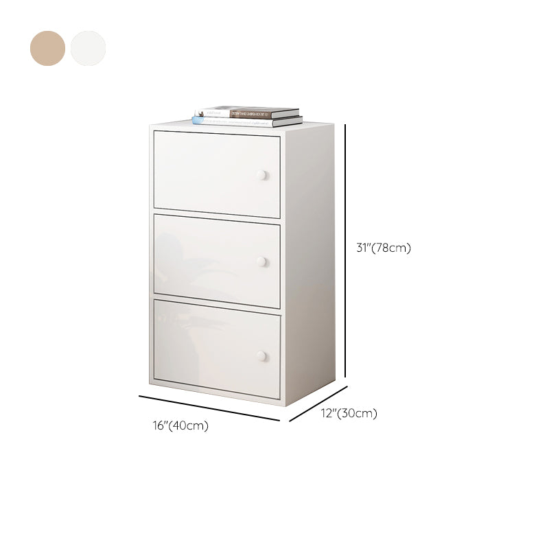 Modern Rectangle Storage Cabinet Wood Knobs Cabinet with Doors