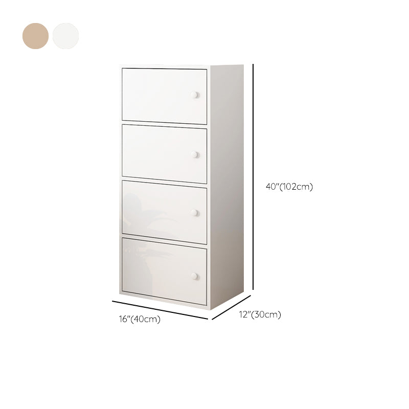 Modern Rectangle Storage Cabinet Wood Knobs Cabinet with Doors