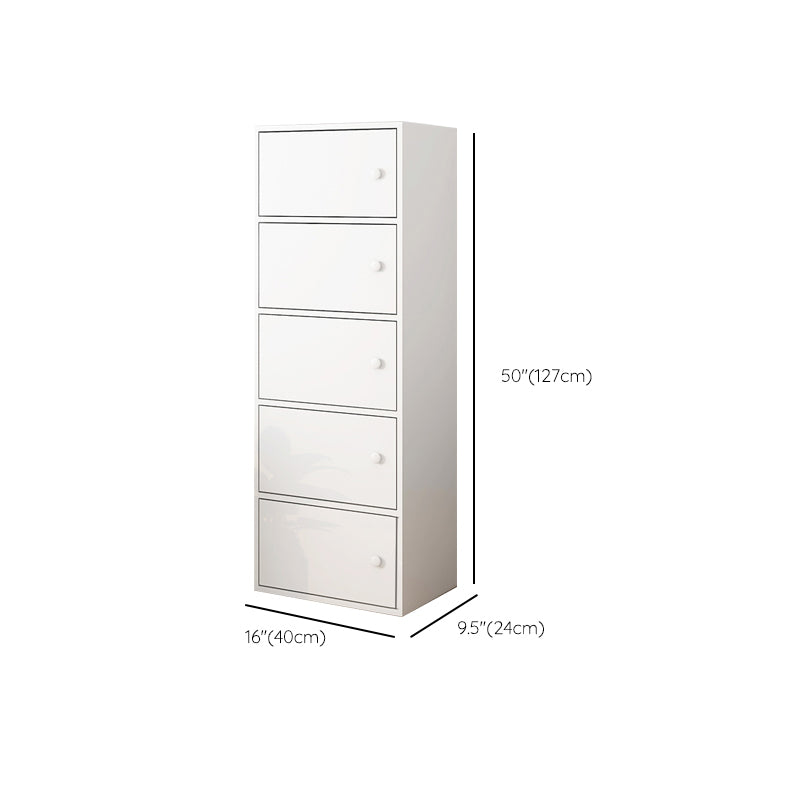 Modern Rectangle Storage Cabinet Wood Knobs Cabinet with Doors