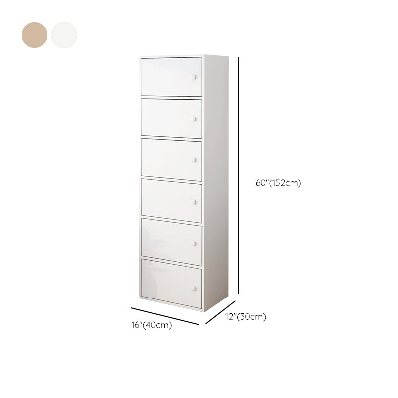 Modern Rectangle Storage Cabinet Wood Knobs Cabinet with Doors
