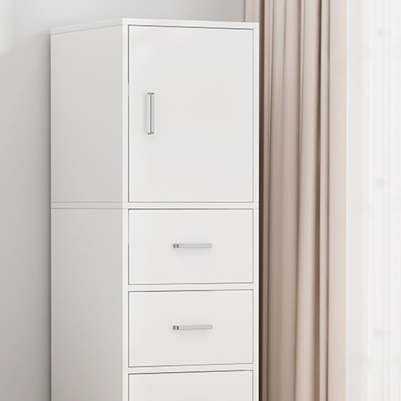 Modern Rectangle Chest Bar Pulls Storage Cabinet with Drawer