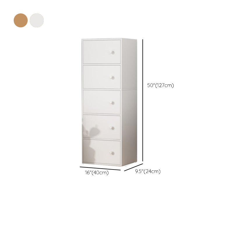 Modern Rectangle Chest Bar Pulls Storage Cabinet with Drawer