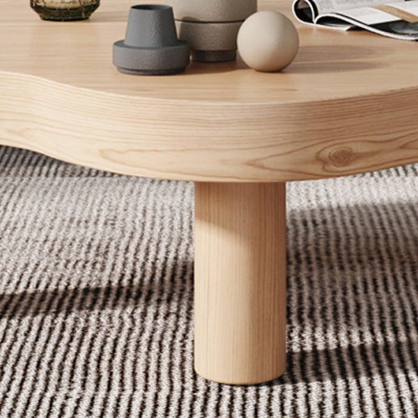 3 Legs Coffee Table Solid Wood Coffee Cocktail Table for Living Room