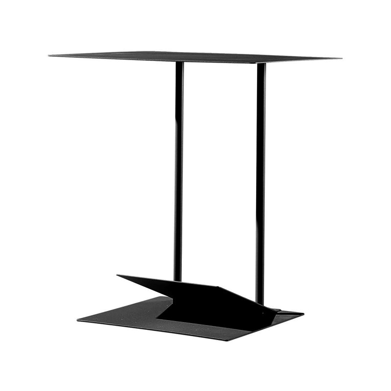 Mid-Century Modern End Table Metal C-shape Sofa Side Accent Table