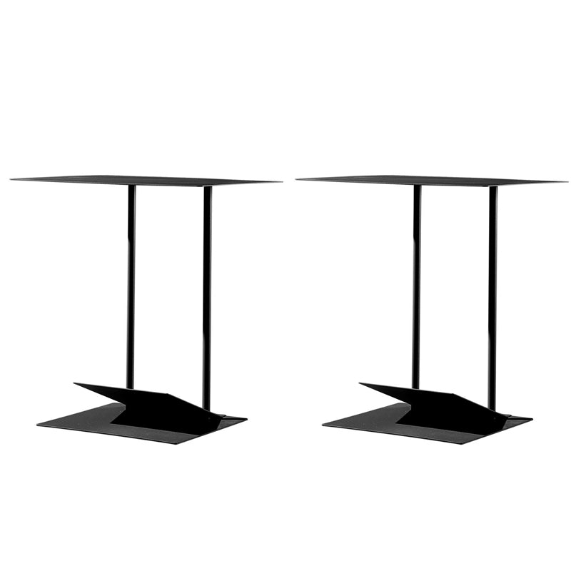 Mid-Century Modern End Table Metal C-shape Sofa Side Accent Table