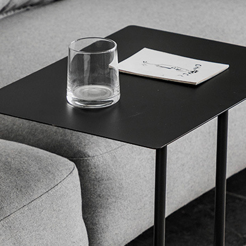 Mid-Century Modern End Table Metal C-shape Sofa Side Accent Table