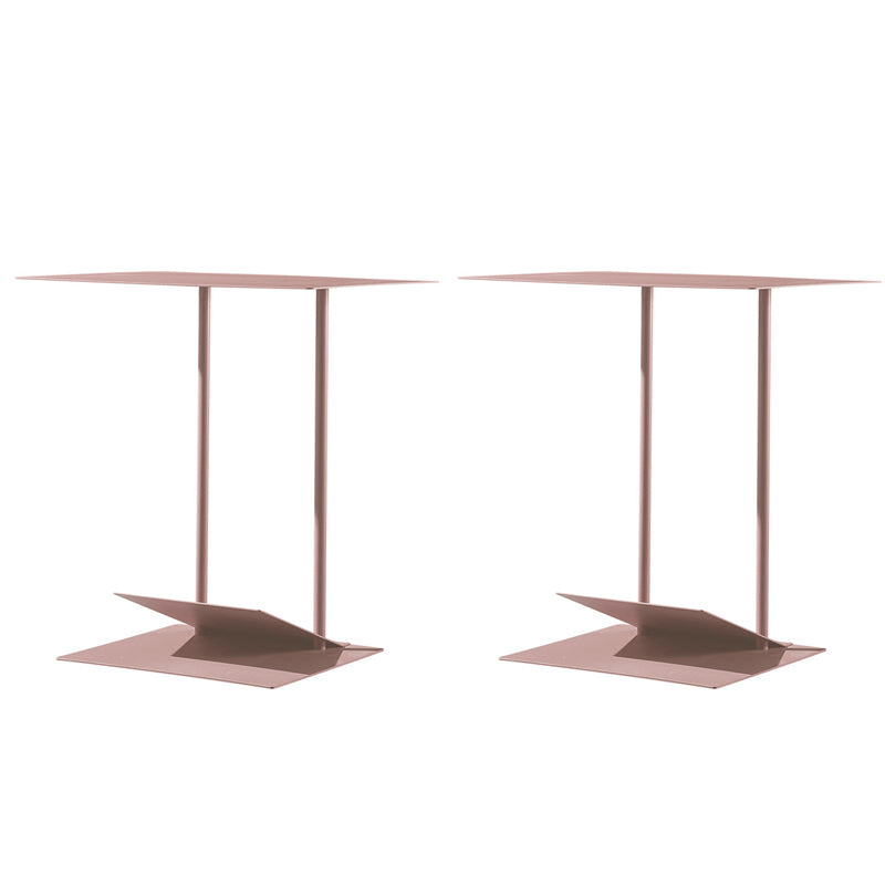 Mid-Century Modern End Table Metal C-shape Sofa Side Accent Table
