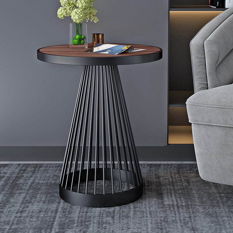Scandinavian Solid Wood/Marble Round Frame Living Room Side End Table
