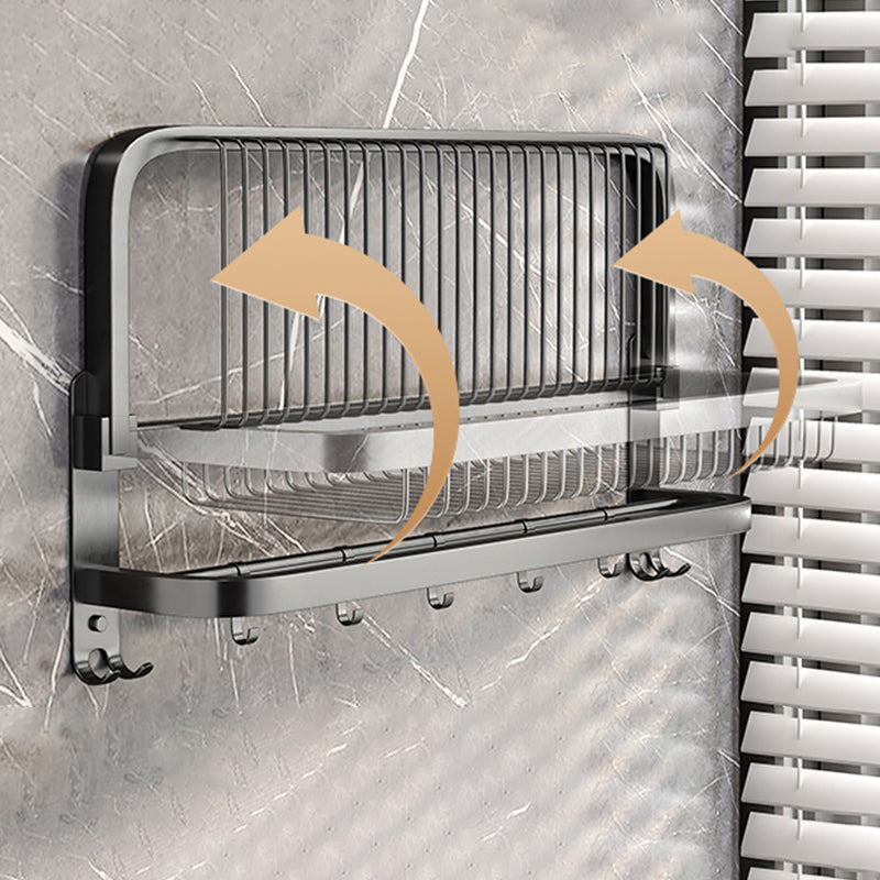 Modern Grey Bathroom Accessory Set Bath Shelf Bath Hardware Set