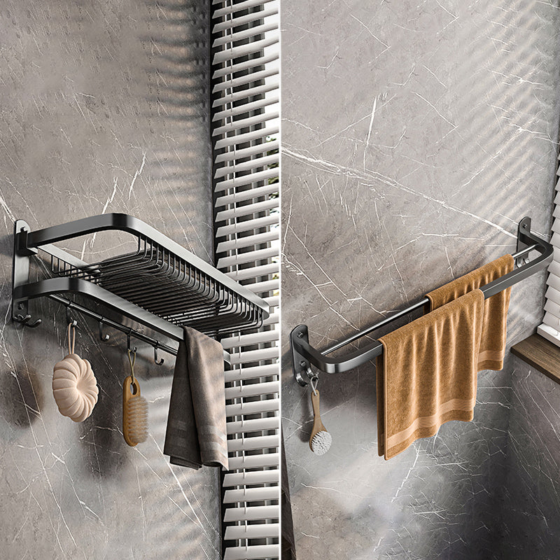 Modern Grey Bathroom Accessory Set Bath Shelf Bath Hardware Set