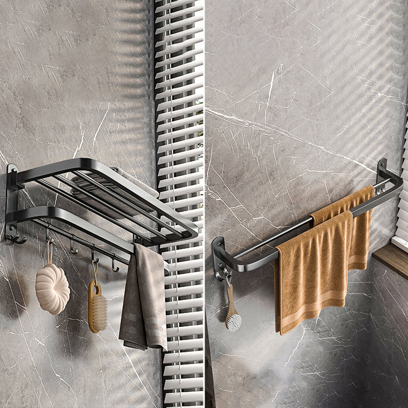 Modern Grey Bathroom Accessory Set Bath Shelf Bath Hardware Set