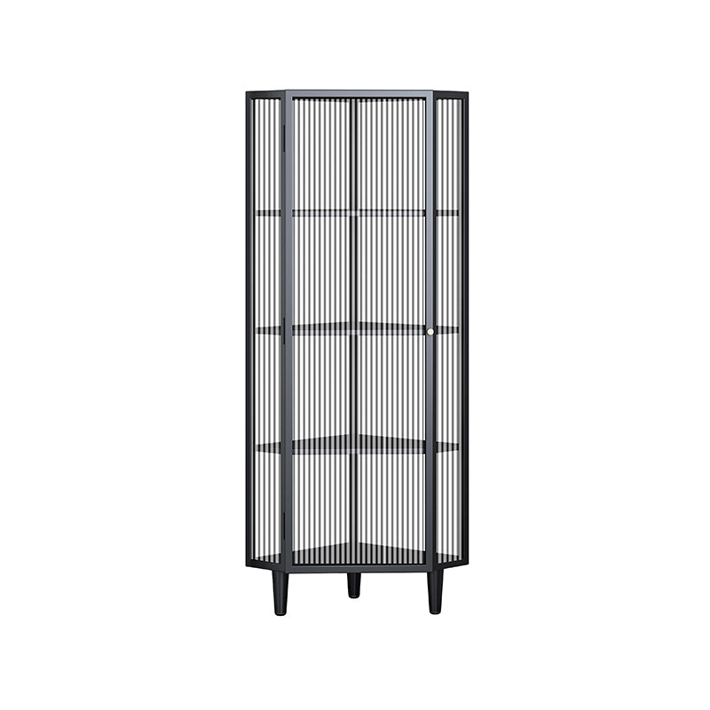 Modern China Cabinet Metal Corner Unit Storage Cabinet for Dining Room