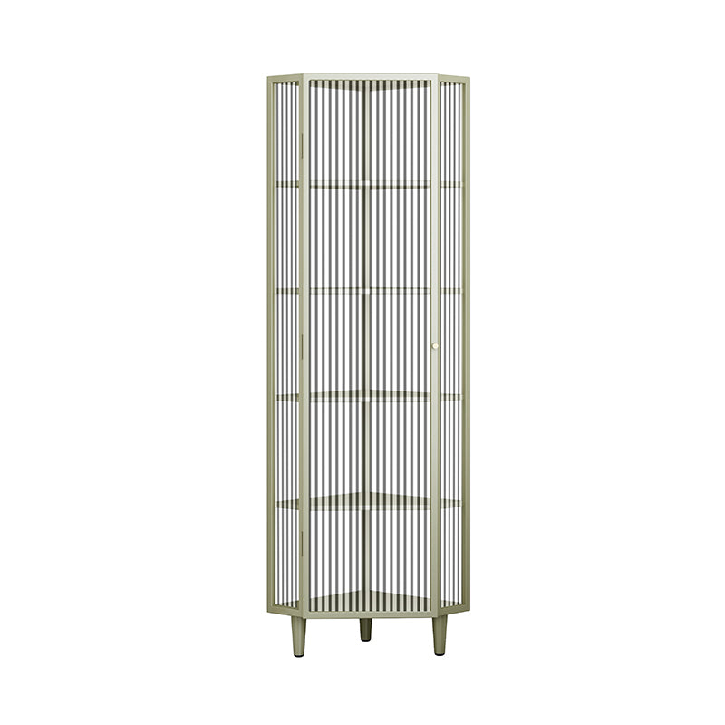 Modern China Cabinet Metal Corner Unit Storage Cabinet for Dining Room