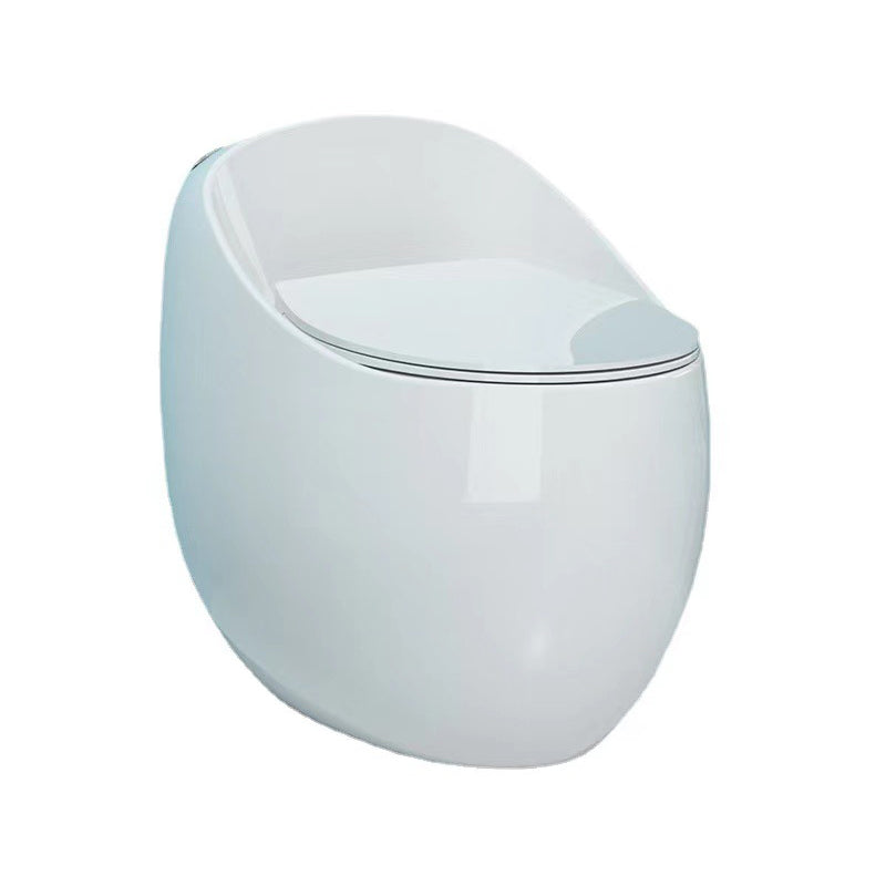 Modern Skirted One Piece Toilet Floor Mounted Flush Toilet with Toilet Seat
