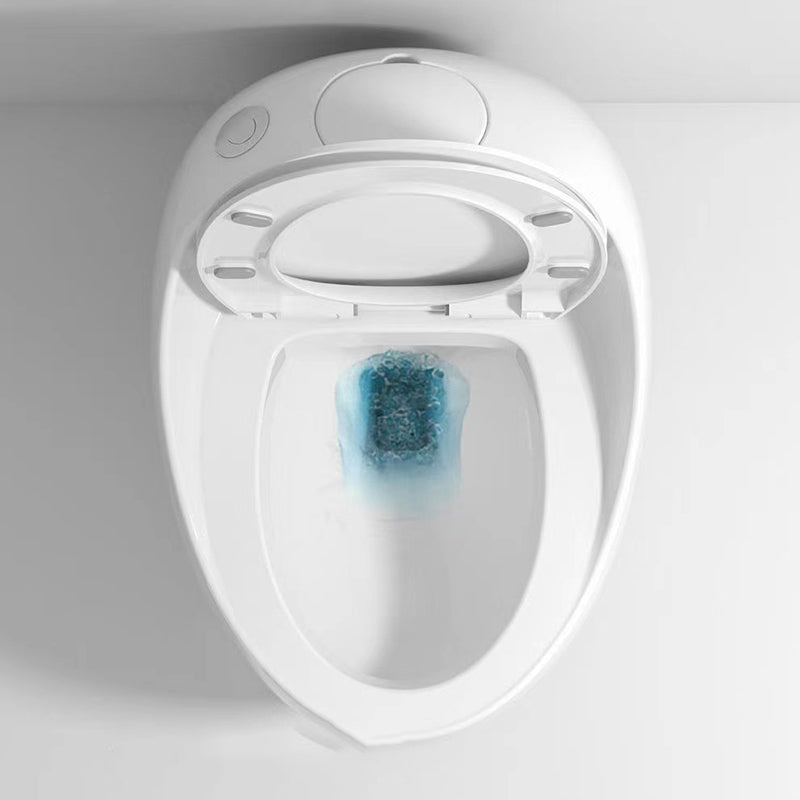 Modern Skirted One Piece Toilet Floor Mounted Flush Toilet with Toilet Seat