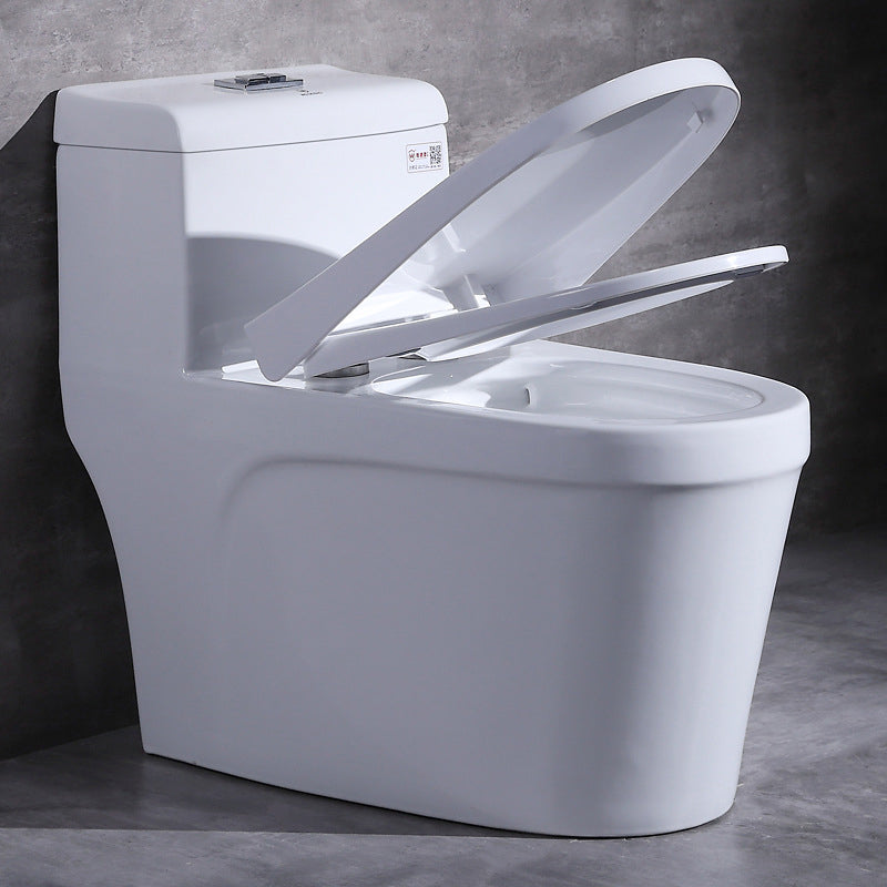 Modern Ceramic Toilet One Piece Flush Toilet with Toilet Seat