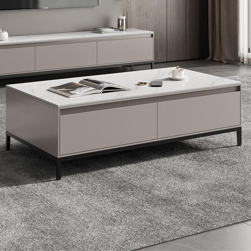 No Distressing Rectangle Cocktail Table Slate Single Coffee Table