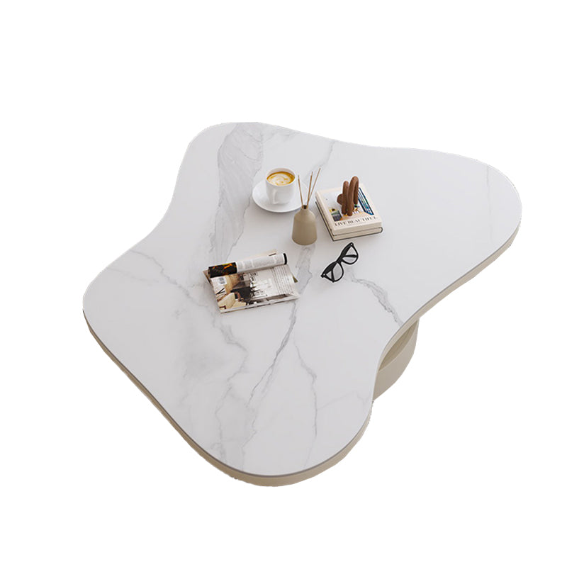 31" Wide Contemporary Coffee Table Pedestal Coffee Cocktail Table