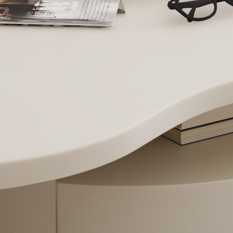 31" Wide Contemporary Coffee Table Pedestal Coffee Cocktail Table