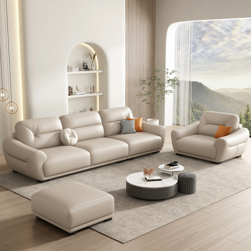 39"W Mid Century Modern Sofa Bed White Cushions Seating with Pillows