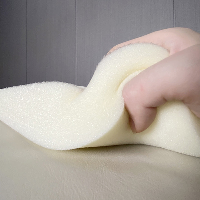 39"W Mid Century Modern Sofa Bed White Cushions Seating with Pillows