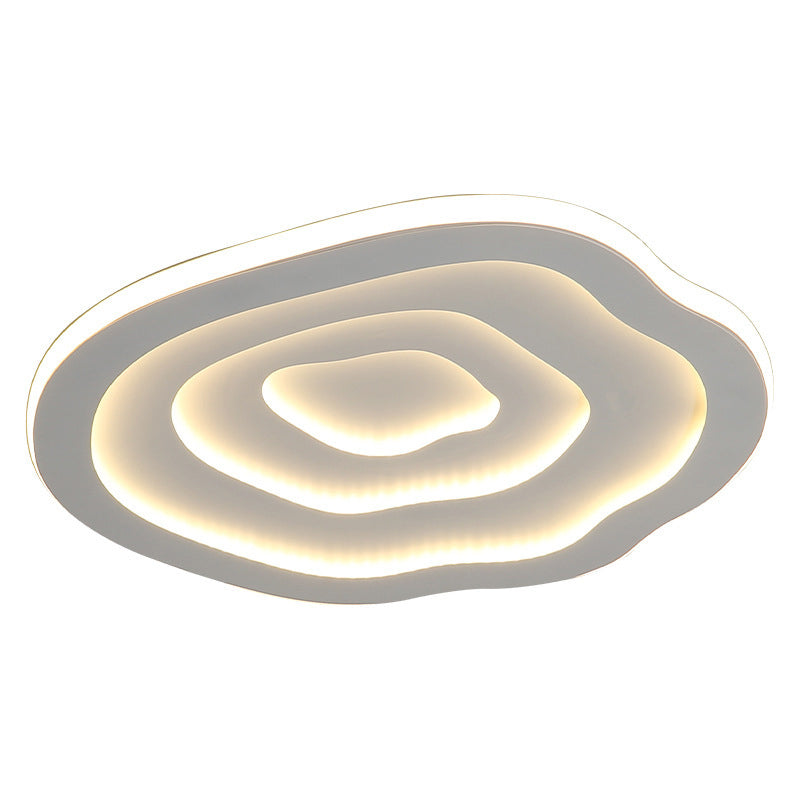 Single Modern White Flush Mount Lighting LED Acrylic Ceiling Light for Bedroom