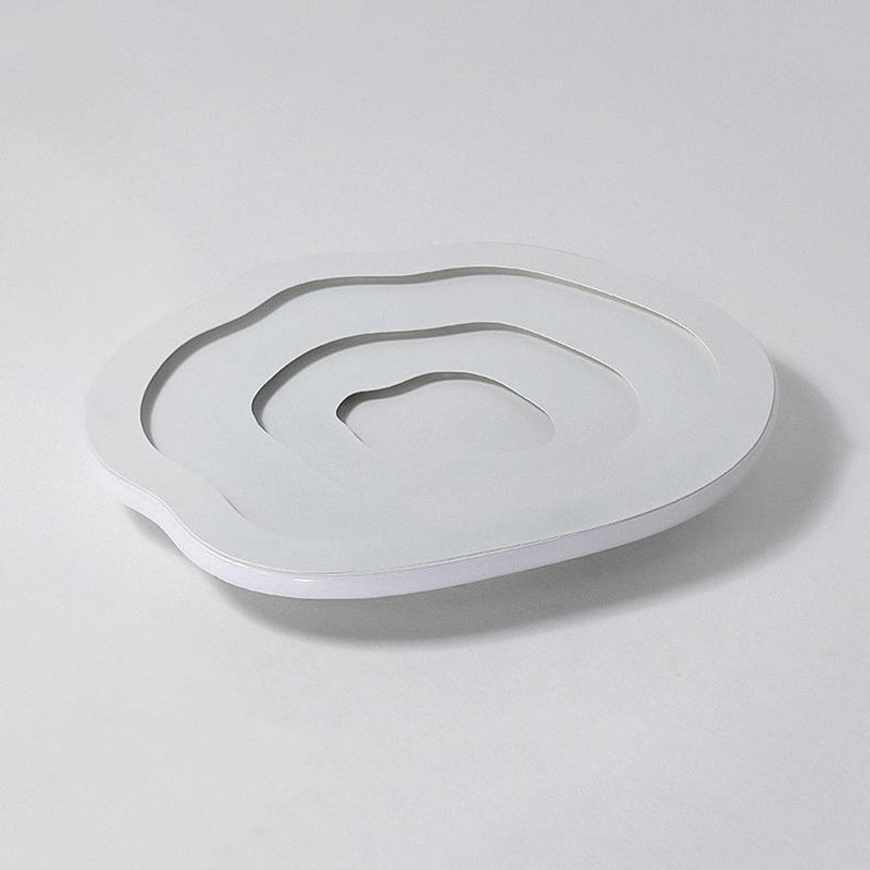 Single Modern White Flush Mount Lighting LED Acrylic Ceiling Light for Bedroom