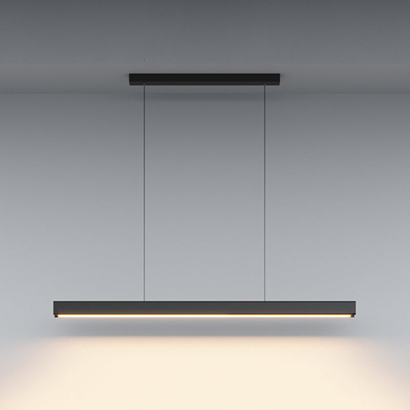Linear Pendant Chandelier Contemporary Metal 1 Light Island Pendant