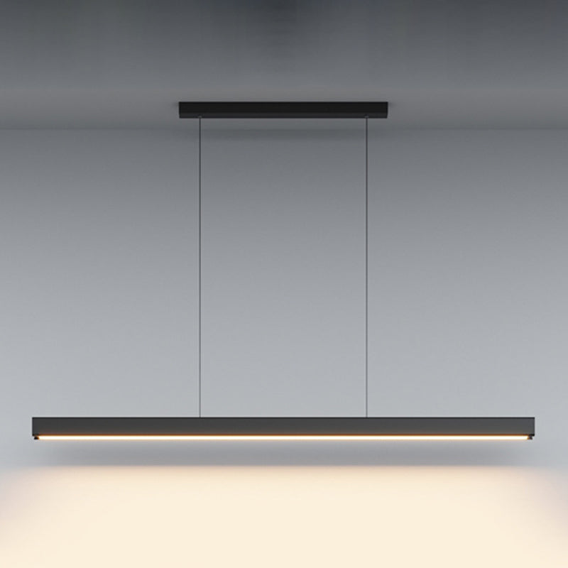 Linear Pendant Chandelier Contemporary Metal 1 Light Island Pendant