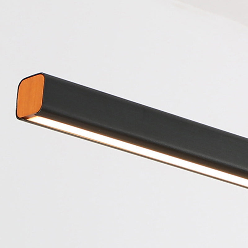 Linear Pendant Chandelier Contemporary Metal 1 Light Island Pendant