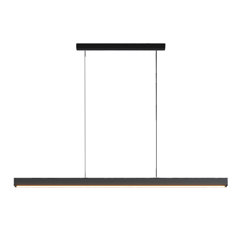 Linear Pendant Chandelier Contemporary Metal 1 Light Island Pendant
