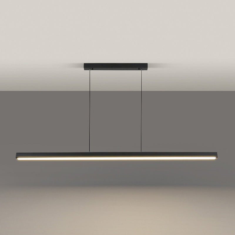 Linear Pendant Chandelier Contemporary Metal 1 Light Island Pendant